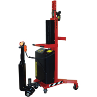 Manipulateur ergonomique de baril &agrave; lev&eacute;e et entraînement motoris&eacute;s, DM-100-PLD, 30 - 85 gal. US (25 - 70 gal. imp.) R.M.G. Prévention
