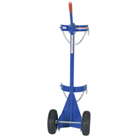 Chariot pour bouteille de gaz, Roues Pneumatique, Base de 12" la x 15-1/2" lo, 500 lb R.M.G. Prévention