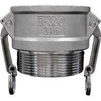 Cam & Groove Coupling, Stainless Steel, Type B, 3/4", Male NPT, 250 PSI R.M.G. Prévention