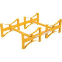 Steel Stackable Drum Rack, 2 Drums, 1600 lbs. Capacity, 45-1/2" W x 29-7/8" D x 12-3/4" H R.M.G. Prévention