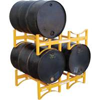 Steel Stackable Drum Rack, 2 Drums, 1600 lbs. Capacity, 45-1/2" W x 29-7/8" D x 12-3/4" H R.M.G. Prévention