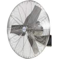 Ventilateurs en acier inoxydable lavables &agrave; grande eau pour service alimentaire, Industriel, 1 vitesses, Diam&egrave;tre de 20" R.M.G. Prévention