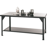Tables d'atelier, Acier Surface, 48" la x 30" p x 34" h R.M.G. Prévention