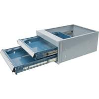 &eacute;tabli &agrave; deux tiroirs, Acier, 18" la x 21" p x 9" h R.M.G. Prévention