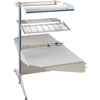 Postes de travail modulaires ergonomiques - Exemples de configurations - A-DC Ajouts de coin &agrave; deux c&ocirc;t&eacute;s, 36" la x 56" p x 84" h, Ajout de coin &agrave; deux c&ocirc;t&eacute;s R.M.G. Prévention