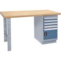 Heavy-Duty Workbench, Door w/ Drawer Combination, 1500 lbs. Cap., 60" W x 36" D, 34" H R.M.G. Prévention