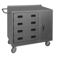 Armoire d'&eacute;tabli mobile, Acier Surface R.M.G. Prévention
