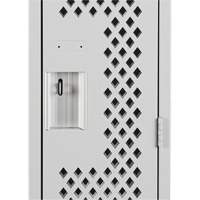 Clean Line Lockers, 12" x 12" x 72", Steel, Grey, Rivet (Assembled), Perforated R.M.G. Prévention