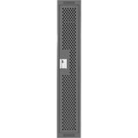 Clean Line Lockers, 12" x 15" x 72", Steel, Charcoal, Rivet (Assembled), Perforated R.M.G. Prévention