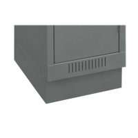 Clean Line Economy Lockers Recessed Base, 1 Banks, 4" H x 12" W x 18" D, Steel R.M.G. Prévention