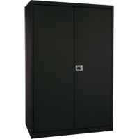 Deep Hi-Boy Storage Cabinet, Steel, 4 Shelves, 72" H x 36" W x 24" D, Black R.M.G. Prévention