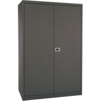 Deep Hi-Boy Storage Cabinet, Steel, 4 Shelves, 72" H x 36" W x 24" D, Charcoal R.M.G. Prévention