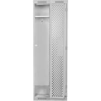 Clean Line Lockers, Bank of 2, 24" x 18" x 76", Steel, Grey, Rivet (Assembled), Perforated R.M.G. Prévention