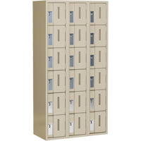 Casiers robustes Concorde, 6 niveaux, Bloc de 3, 36" x 18" x 72", Acier, Beige, Soud&eacute; (assembl&eacute;) R.M.G. Prévention