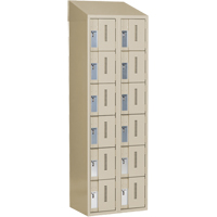 Casiers robustes Concorde, 6 niveaux, Bloc de 2, 24" x 18" x 78", Acier, Beige, Soud&eacute; (assembl&eacute;) R.M.G. Prévention