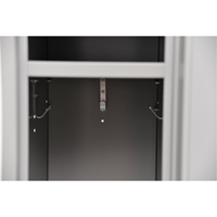 Lockers, 2 -tier, 12" x 18" x 72", Steel, Grey, Knocked Down R.M.G. Prévention