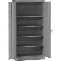 Standard Storage Cabinet, Steel, 4 Shelves, 72" H x 36" W x 18" D, Grey R.M.G. Prévention