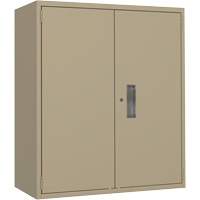 Lo-Boy Storage Cabinet, Steel, 2 Shelves, 40" H x 36" W x 18" D, Beige R.M.G. Prévention