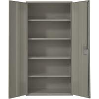 Hi-Boy Storage Cabinet, Steel, 4 Shelves, 72" H x 36" W x 18" D, Grey R.M.G. Prévention