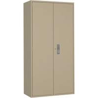 Hi-Boy Storage Cabinet, Steel, 4 Shelves, 72" H x 36" W x 18" D, Beige R.M.G. Prévention