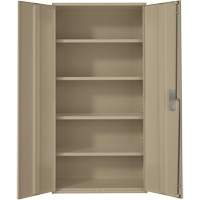 Hi-Boy Storage Cabinet, Steel, 4 Shelves, 72" H x 36" W x 18" D, Beige R.M.G. Prévention