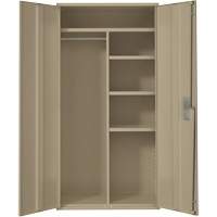 Combination Storage Cabinet, Steel, 6 Shelves, 72" H x 36" W x 18" D, Beige R.M.G. Prévention