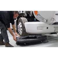 Bac de vidange d'huile pour camion &agrave; profil bas avec couvercle R.M.G. Prévention