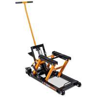 ATV and Motorcycle Jack, 0.75 Ton(s) Capacity, 4-2/3" Lowered, 14-1/2" Raised, Manual Hydraulic R.M.G. Prévention