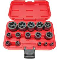 EP "Star" Plus Socket Set, 15 Pieces, 1/4"/3/8"/1/2" Drive Size R.M.G. Prévention