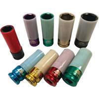 Thin Wall Master Impact Socket Set, 9 Pieces, 1/2" Drive Size R.M.G. Prévention