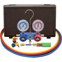 Automotive R134A 2-Way Manifold Gauge Set with Mini Dye Injector R.M.G. Prévention