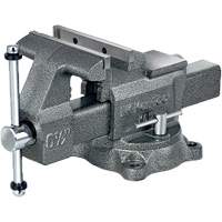 K65 Professional Workshop Vise, 6-1/2" Jaw Width, 3-7/8" Throat Depth, Swivel Base R.M.G. Prévention