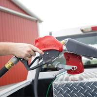Red Automatic Gasoline Spout Nozzle R.M.G. Prévention