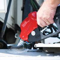 Red Ultra High-Flow Automatic Diesel Spout Nozzle R.M.G. Prévention