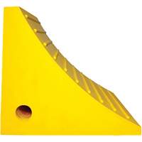 Wheel Chock, Polyurethane, Yellow, 15-1/4" W x 12-1/8" D x 10-3/4" H R.M.G. Prévention
