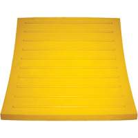 Wheel Chock, Polyurethane, Yellow, 15-1/4" W x 12-1/8" D x 10-3/4" H R.M.G. Prévention