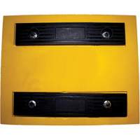 Wheel Chock, Polyurethane, Yellow, 15-1/4" W x 12-1/8" D x 10-3/4" H R.M.G. Prévention