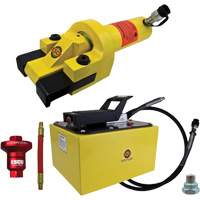Ensemble de brise-talon pour pneus g&eacute;ants avec pompe hydraulique de 2 gallon R.M.G. Prévention