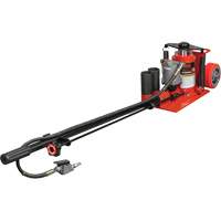 Low Height Floor Jack, 20 Ton(s) Capacity, 8-5/8" Lowered, 22-3/4" Raised, Air Hydraulic R.M.G. Prévention