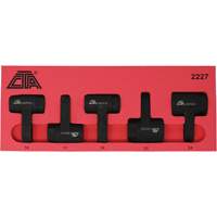 Exhaust Gas Sensor Socket Set, 5 Pieces, 1/2" Drive Size R.M.G. Prévention