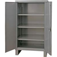 Extra Heavy-Duty Cabinet, Steel, 3 Shelves, 66" H x 48" W x 24" D, Grey R.M.G. Prévention