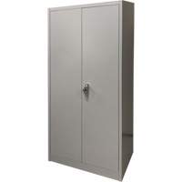 Armoire de rangement, Acier, 4 Tablettes, 66" h x 30" la x 15" P, Gris R.M.G. Prévention