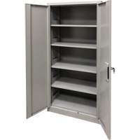 Armoire de rangement, Acier, 4 Tablettes, 78" h x 36" la x 24" P, Gris R.M.G. Prévention