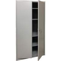 Armoire de rangement, Acier, 4 Tablettes, 78" h x 36" la x 24" P, Gris R.M.G. Prévention