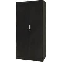 Combination Storage Cabinet, 36" W x 18" D x 72" H, Black R.M.G. Prévention