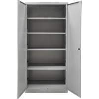 Armoires de rangement Hi-Boy, Acier, 4 Tablettes, 72" h x 36" la x 18" P, Gris R.M.G. Prévention