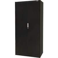 Hi-Boy Storage Cabinet, Steel, 4 Shelves, 72" H x 36" W x 18" D, Black R.M.G. Prévention