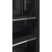 Hi-Boy Storage Cabinet, Steel, 4 Shelves, 72" H x 36" W x 18" D, Black R.M.G. Prévention