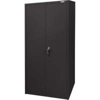 Storage Cabinet, Steel, 4 Shelves, 66" H x 30" W x 15" D, Black R.M.G. Prévention