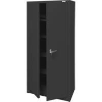 Storage Cabinet, Steel, 4 Shelves, 66" H x 30" W x 15" D, Black R.M.G. Prévention